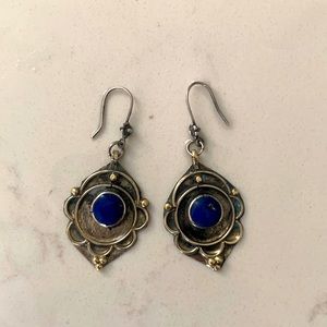 Vintage silver and lapis lazuli
